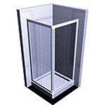 Товар Душевой уголок Vidima Тренд квадрат 80х80 серебристый профиль, прозрачное стекло